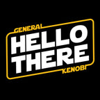 Image produit T-Shirt General Kenobi Hello There pour les fans de Star Wars noir