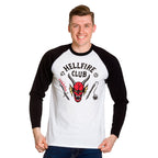 Image produit Stranger Things - T-shirt manches longues blason Hellfire Club