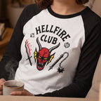 Image produit Stranger Things - T-shirt manches longues blason Hellfire Club