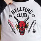 Image produit Stranger Things - T-shirt manches longues blason Hellfire Club