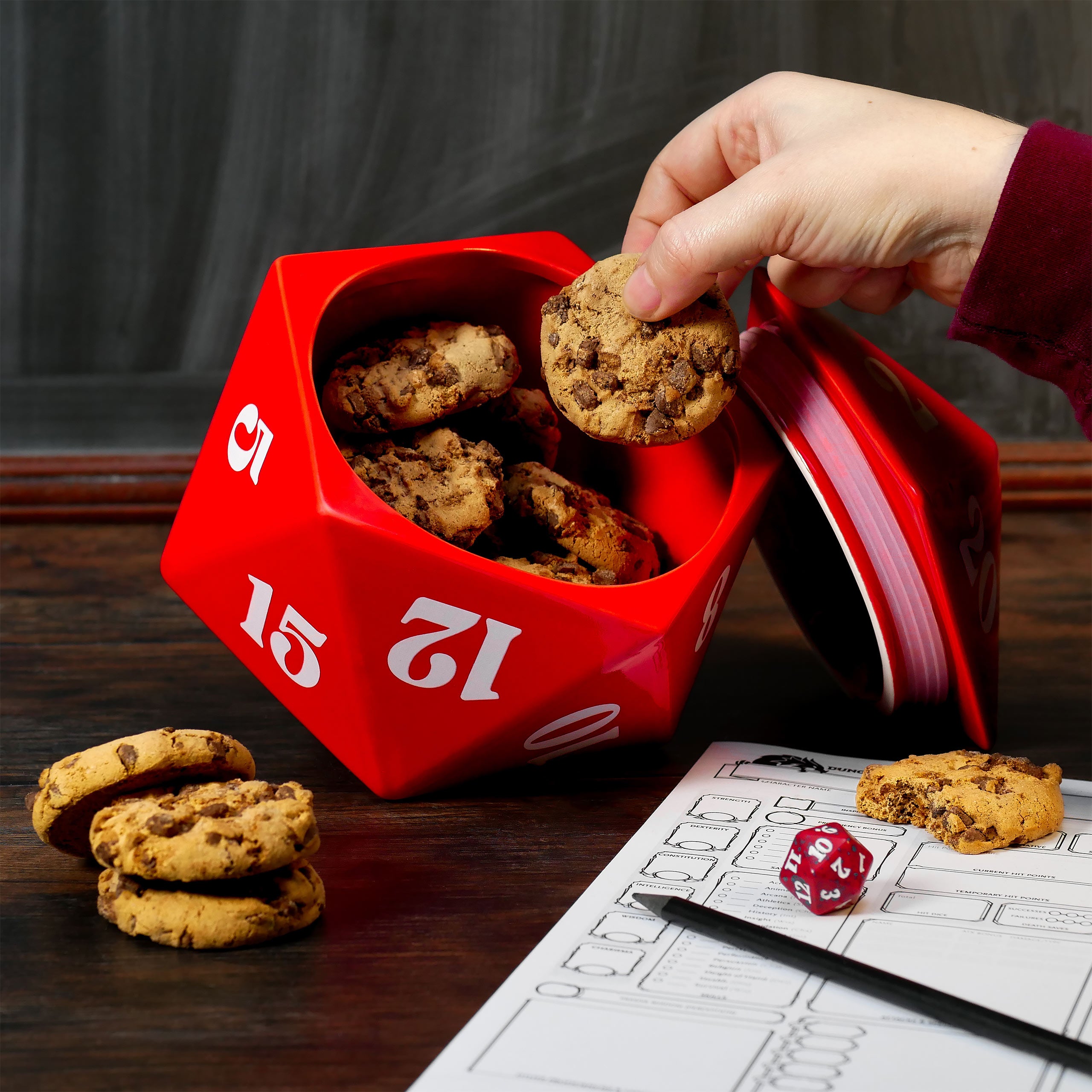 Image produit Boîte à biscuits D20 pour les fans de Pen & Paper