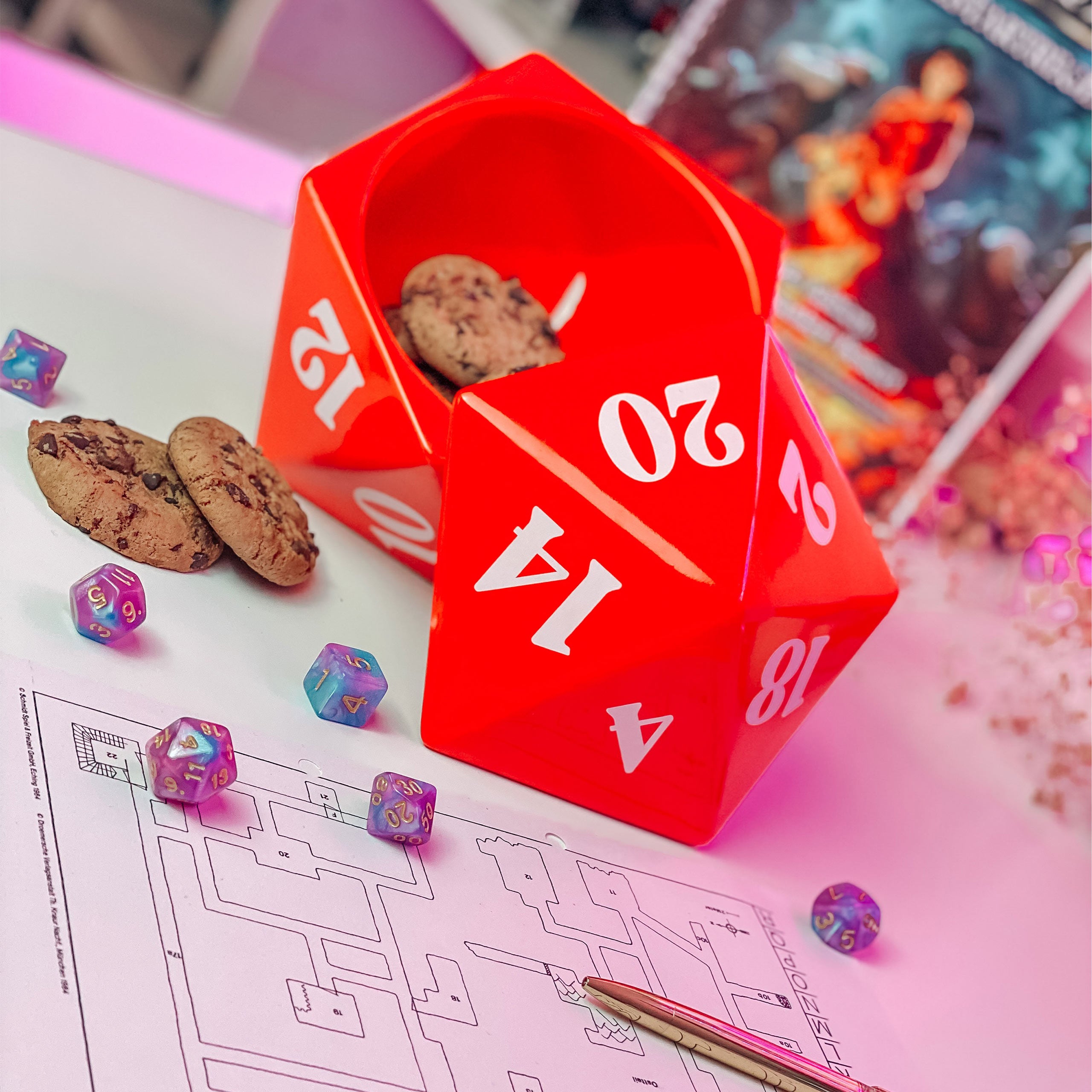 Image produit Boîte à biscuits D20 pour les fans de Pen & Paper
