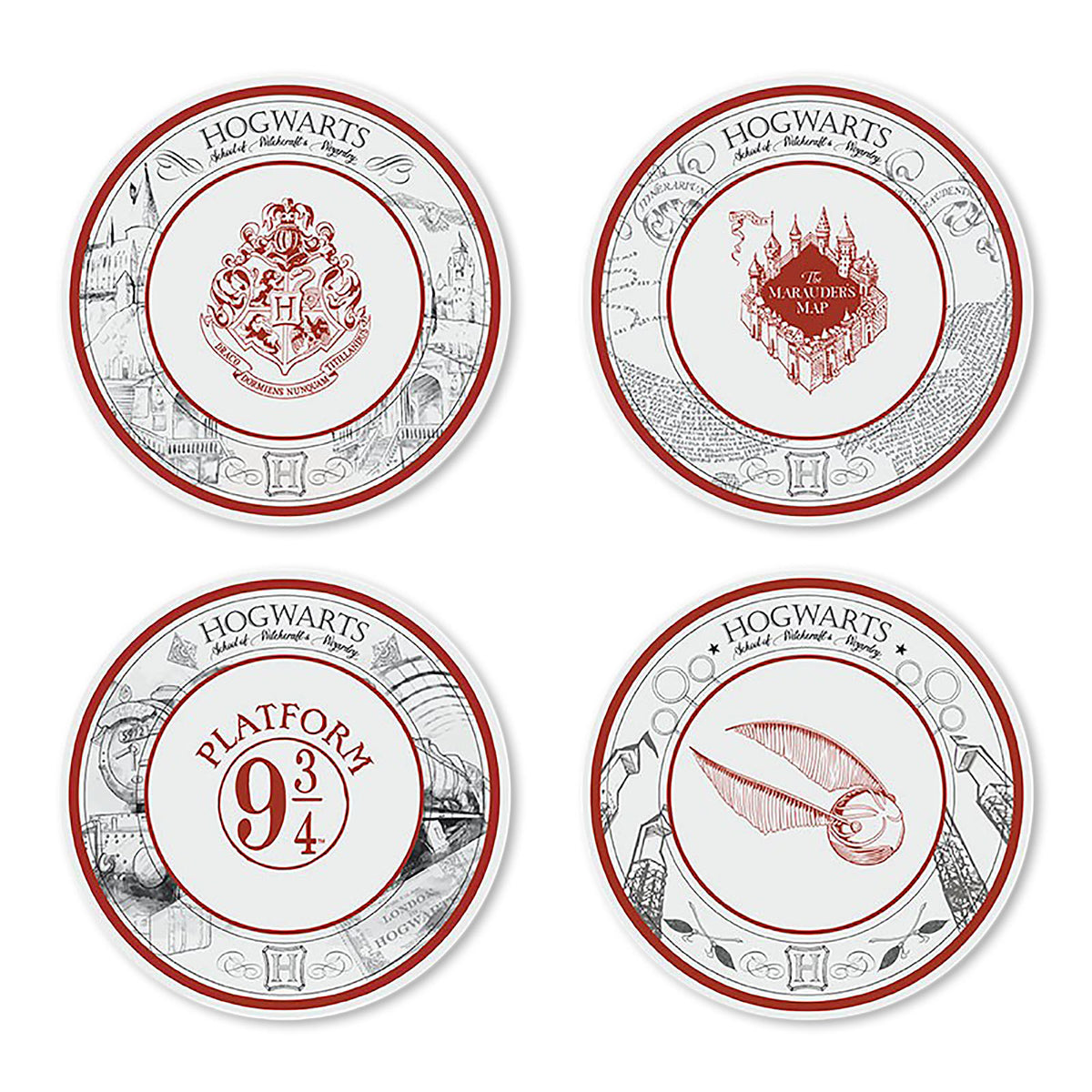 Image produit Harry Potter - Ensemble d'assiettes Symboles