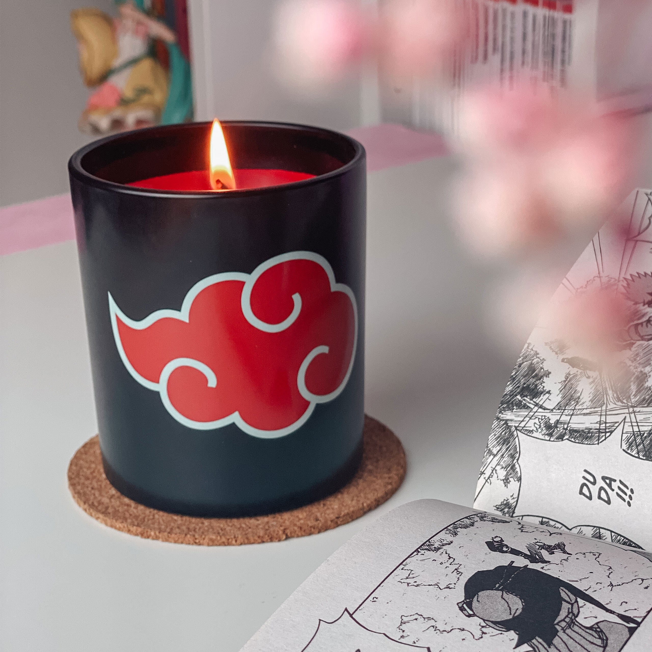 Product image Naruto Shippuden - Akatsuki Symbol Candle in Glass