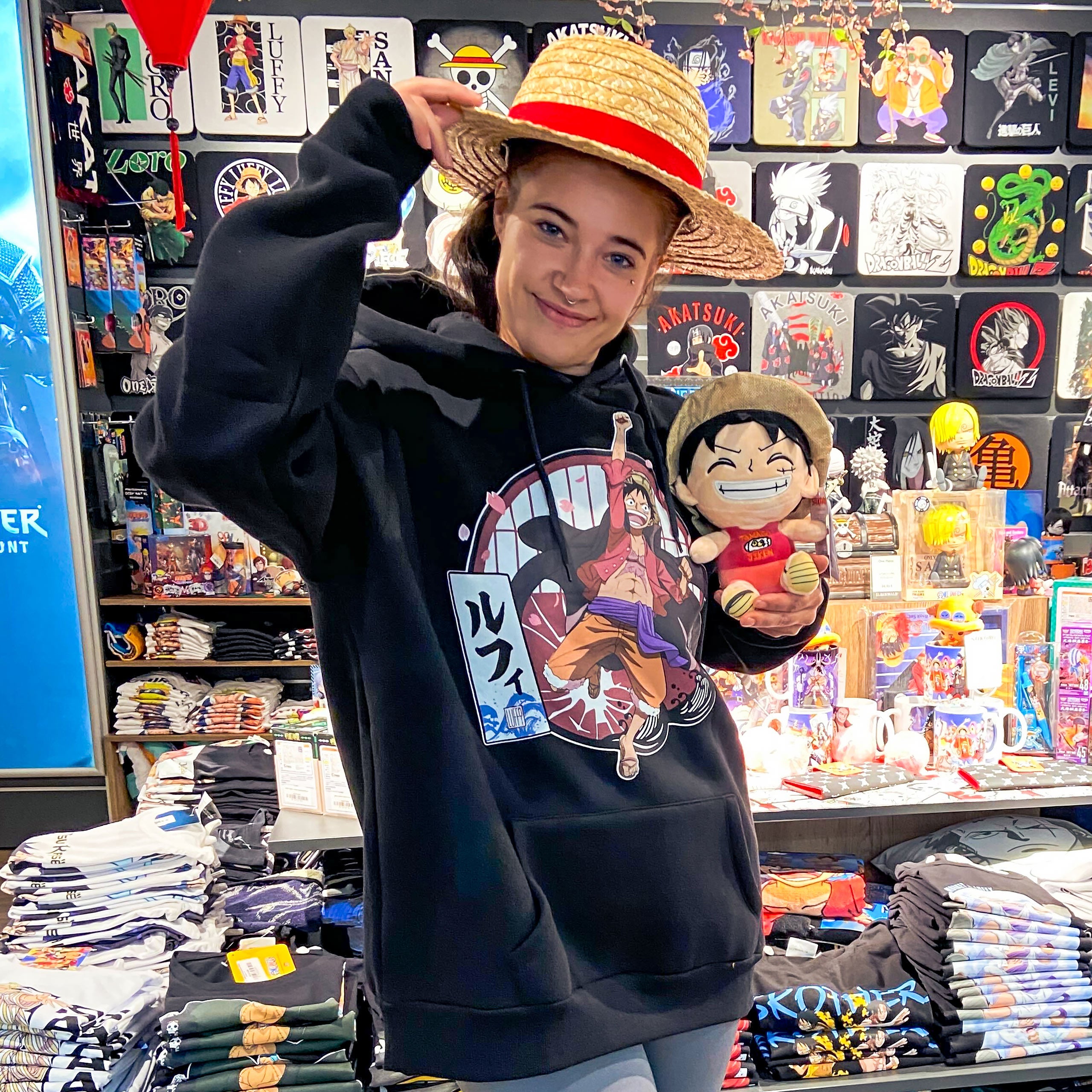 Image produit One Piece - Ruffy Hoodie noir