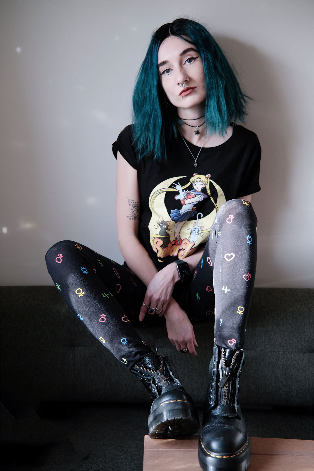 Image produit Leggings Sailor Moon Symbole noir