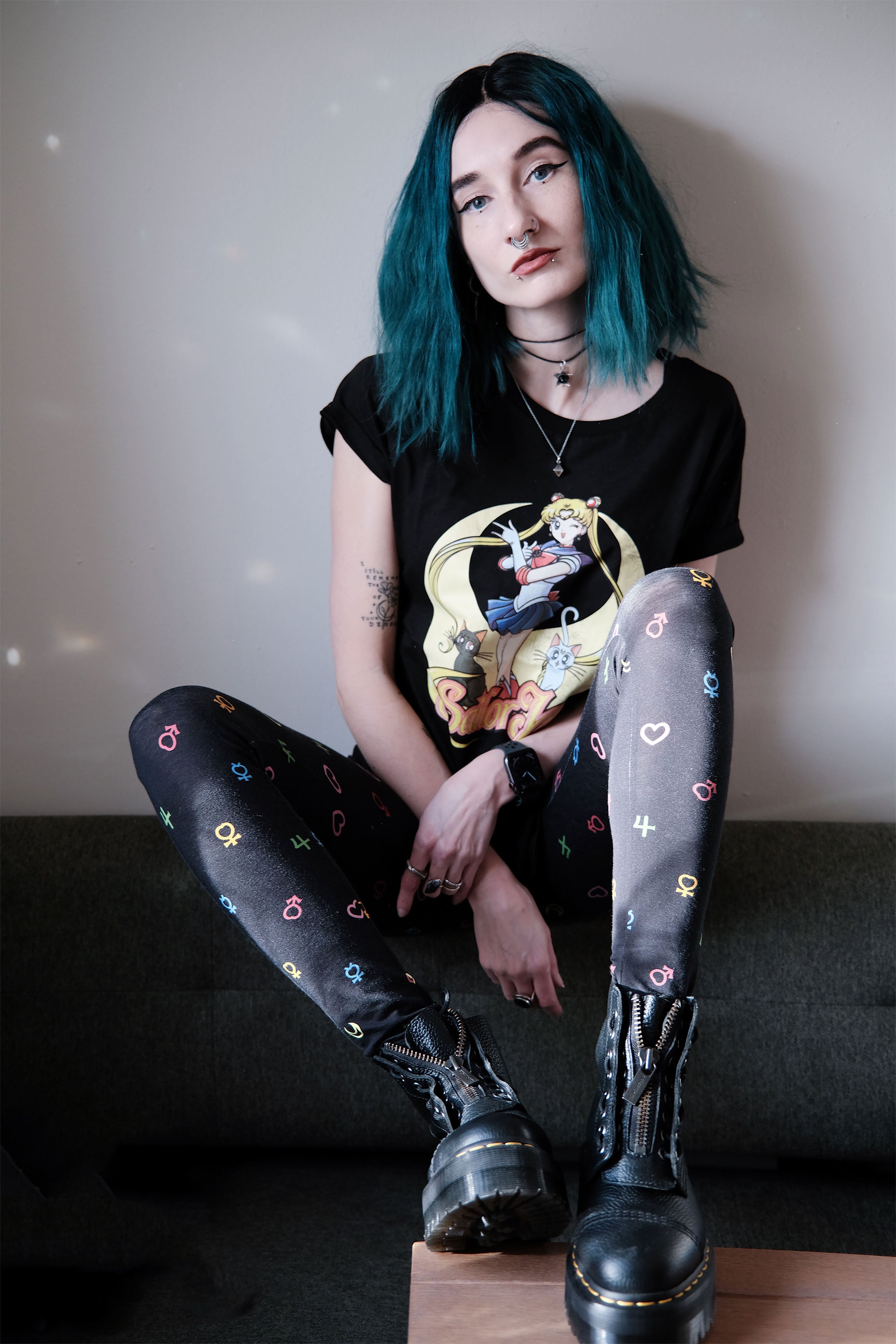 Image produit Leggings Sailor Moon Symbole noir