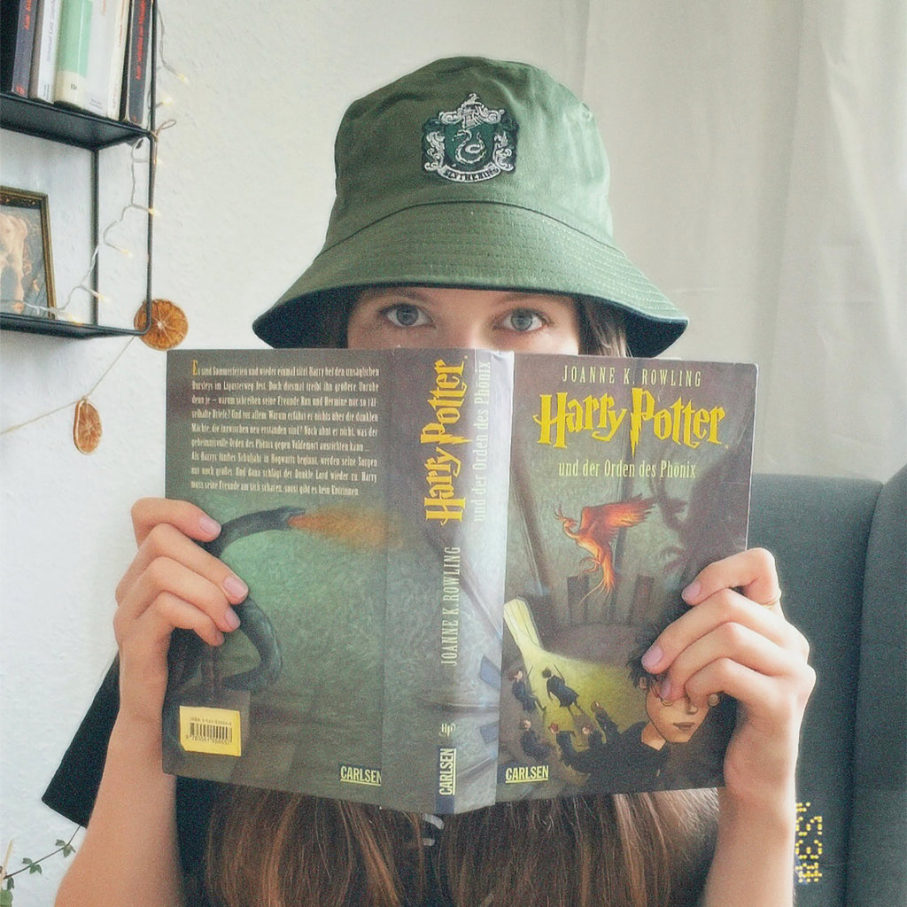 Image produit Chapeau Blason Serpentard avec motif réversible - Harry Potter