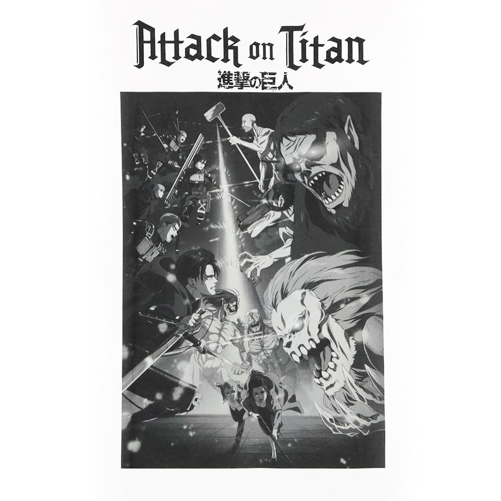 Image produit Attack on Titan - T-shirt poster saison 4 blanc