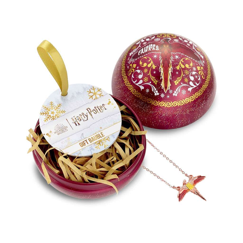 Image produit Harry Potter - Boule de Noël avec collier Fumseck