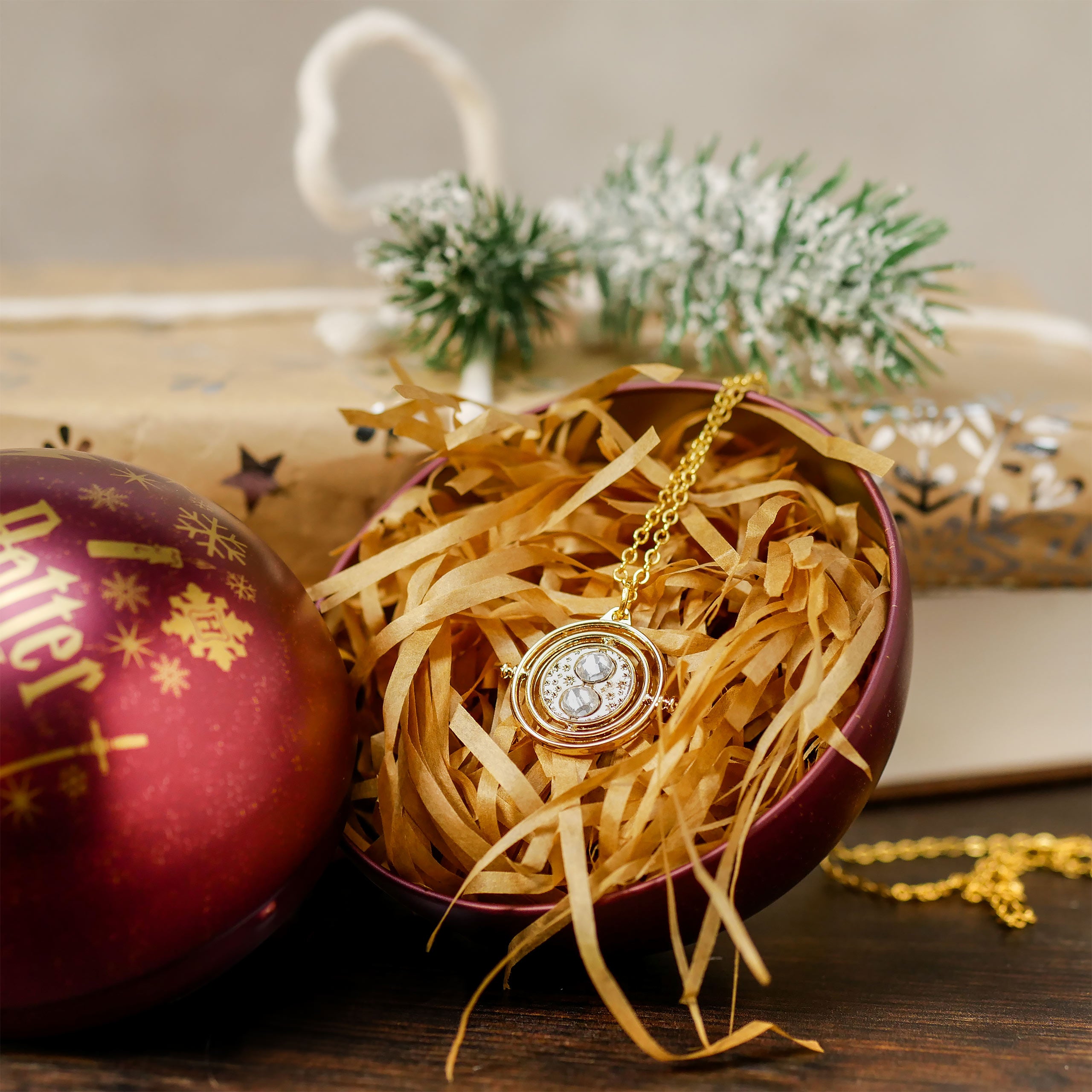 Image produit Harry Potter - Boule de Noël Poudlard avec Collier