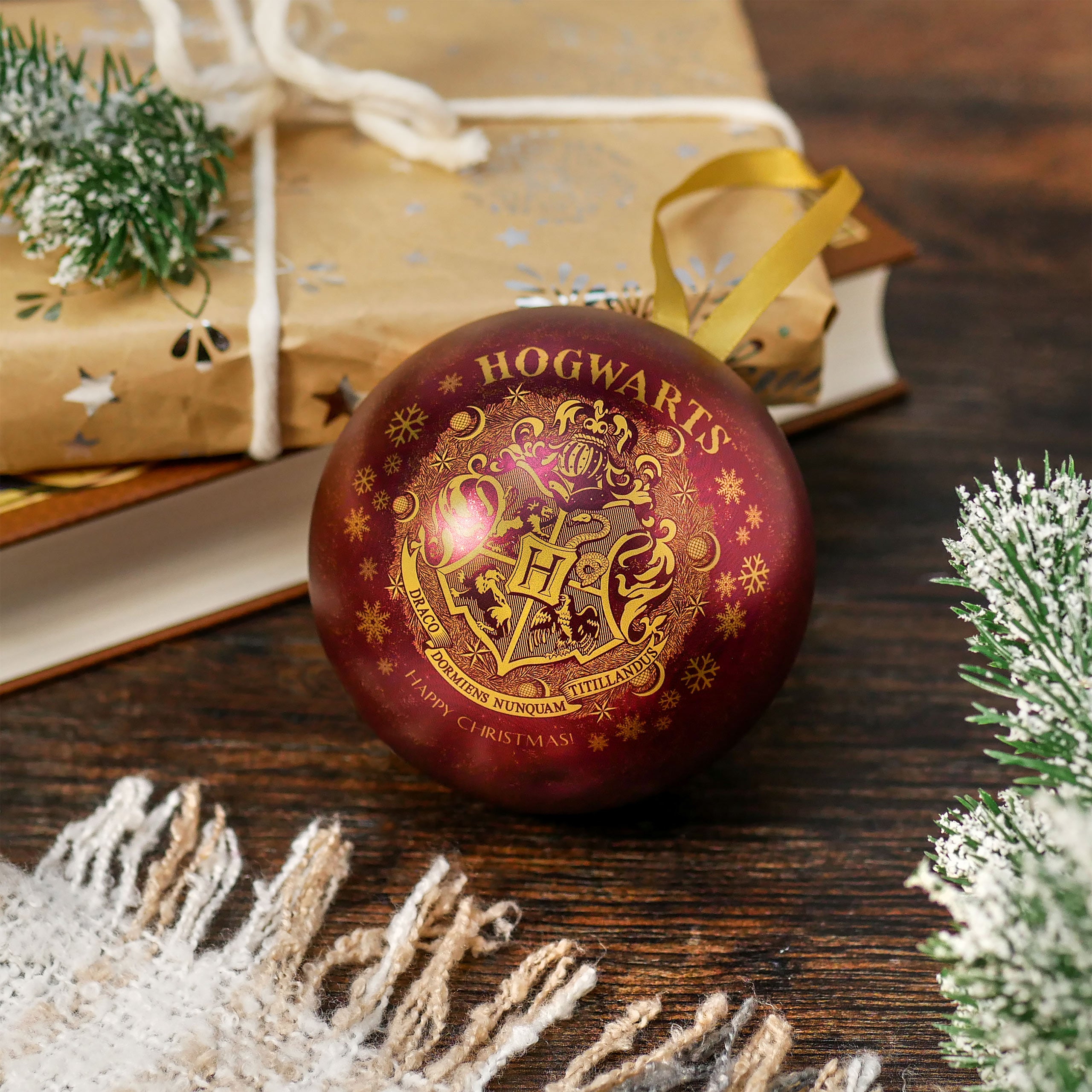 Image produit Harry Potter - Boule de Noël Poudlard avec Collier