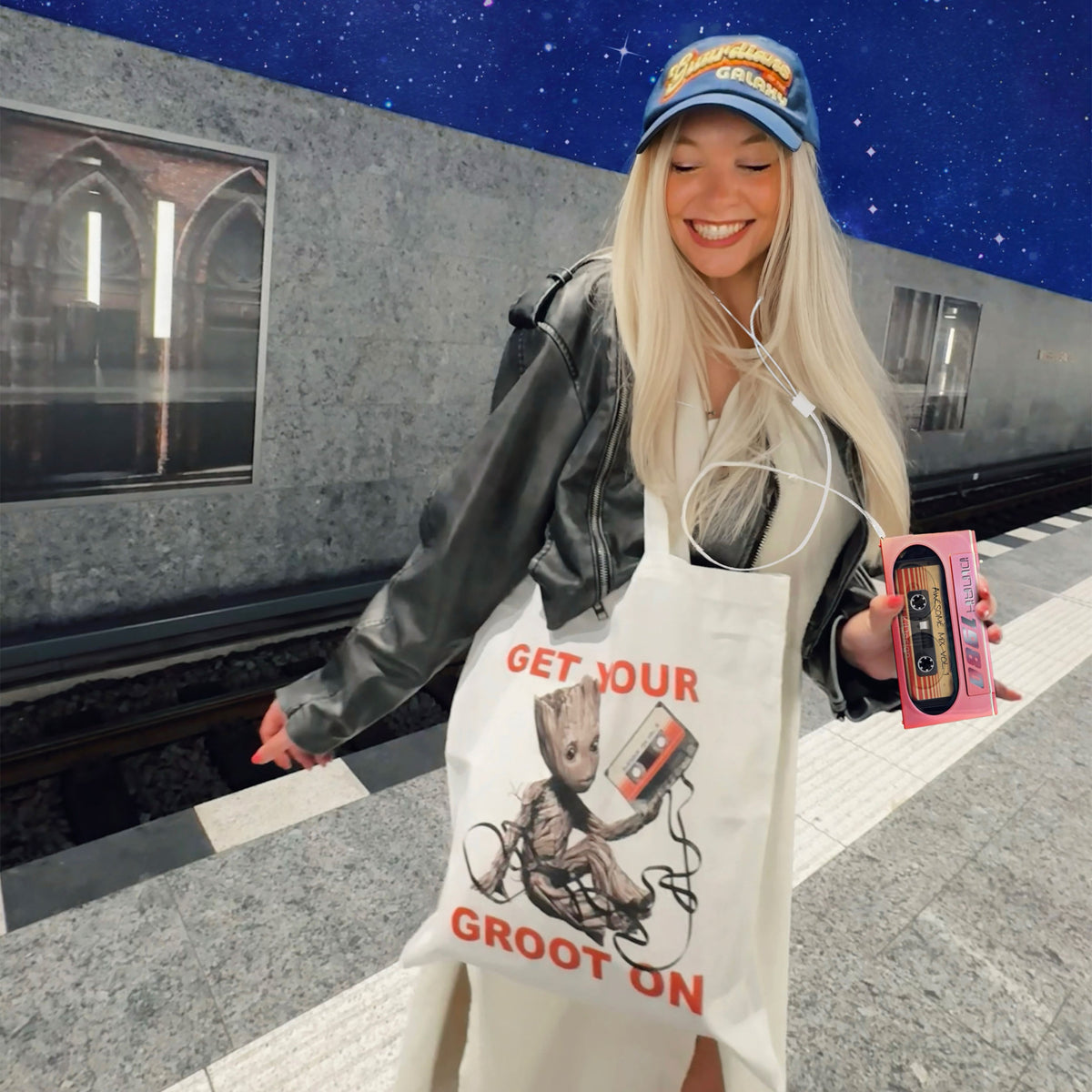 Image produit Les Gardiens de la Galaxie - Get Your Groot On Sac en toile de jute