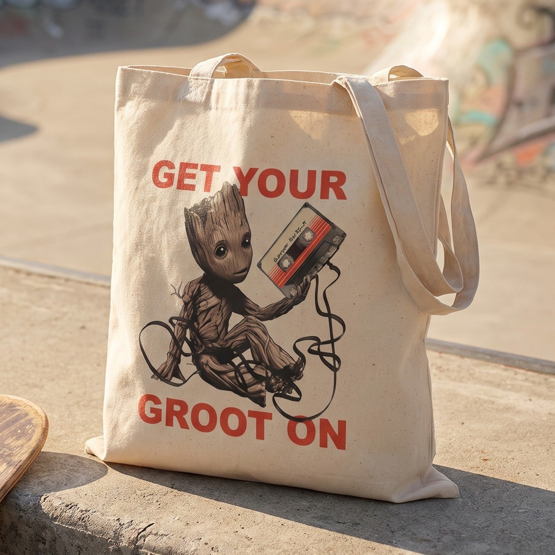 Image produit Les Gardiens de la Galaxie - Get Your Groot On Sac en toile de jute