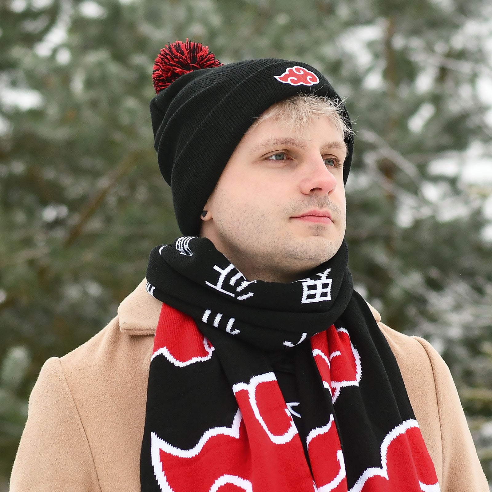 Image produit Naruto - Bonnet Akatsuki avec pompon