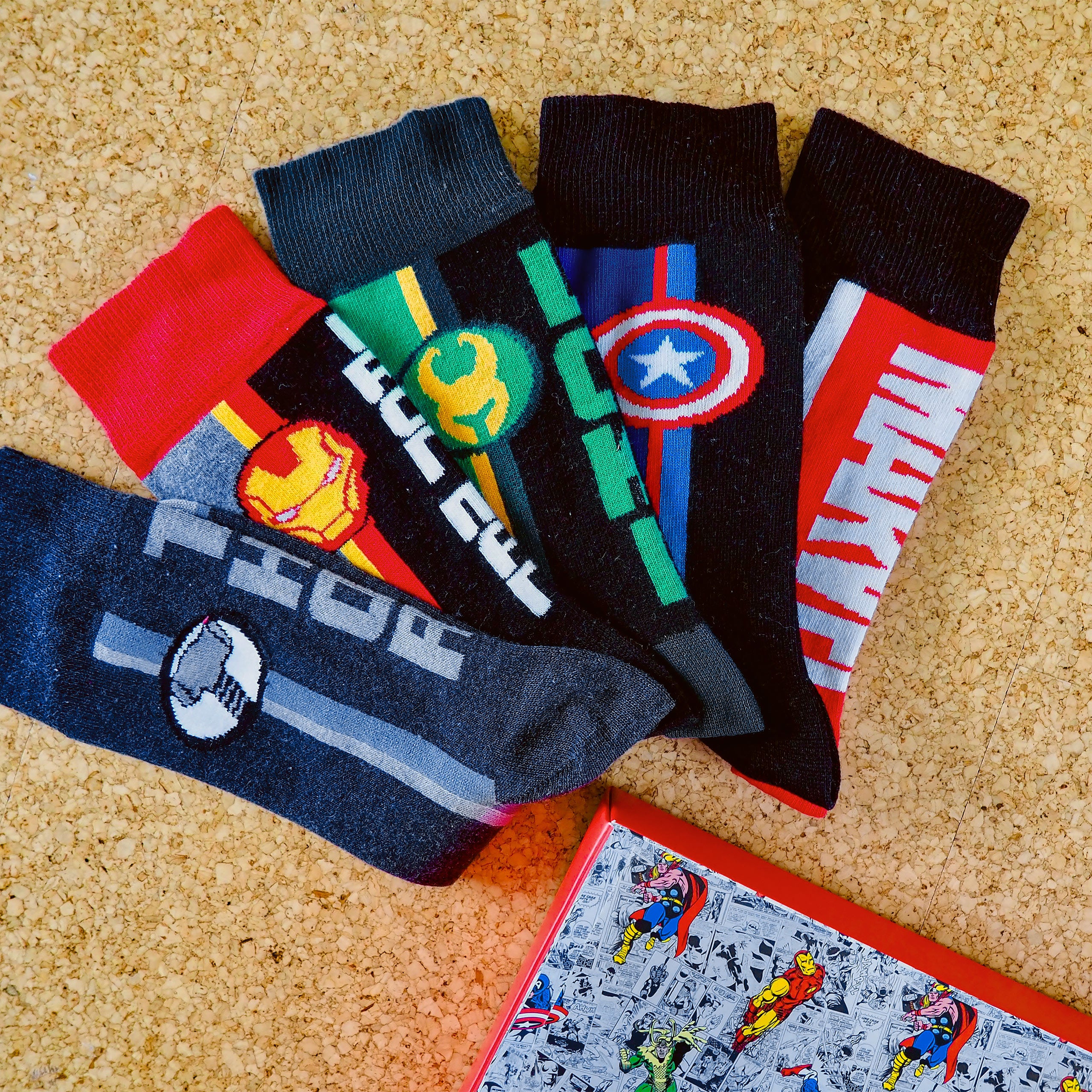 Image produit Chaussettes Marvel Avengers Lot de 5