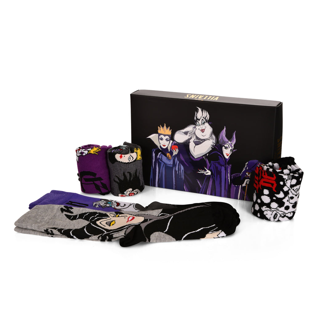 Image produit Ensemble de 5 paires de chaussettes Disney Villains