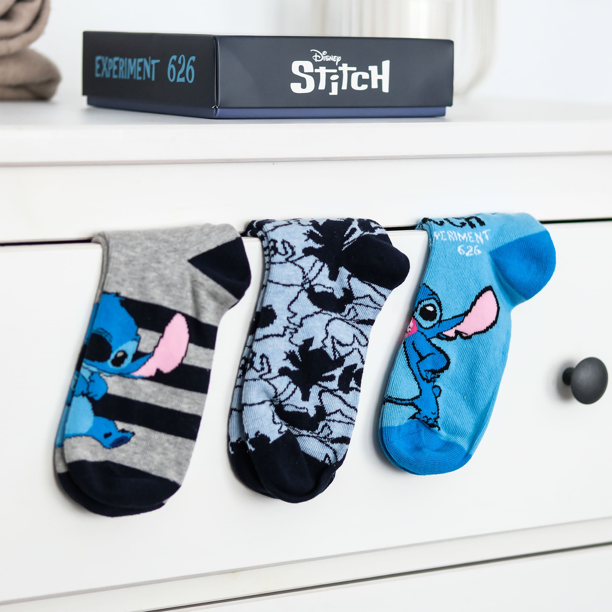 Image produit Chaussettes Sneaker Lilo & Stitch Ensemble de 3