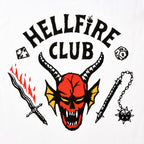 Image produit Stranger Things - T-shirt blanc avec logo du Hellfire Club