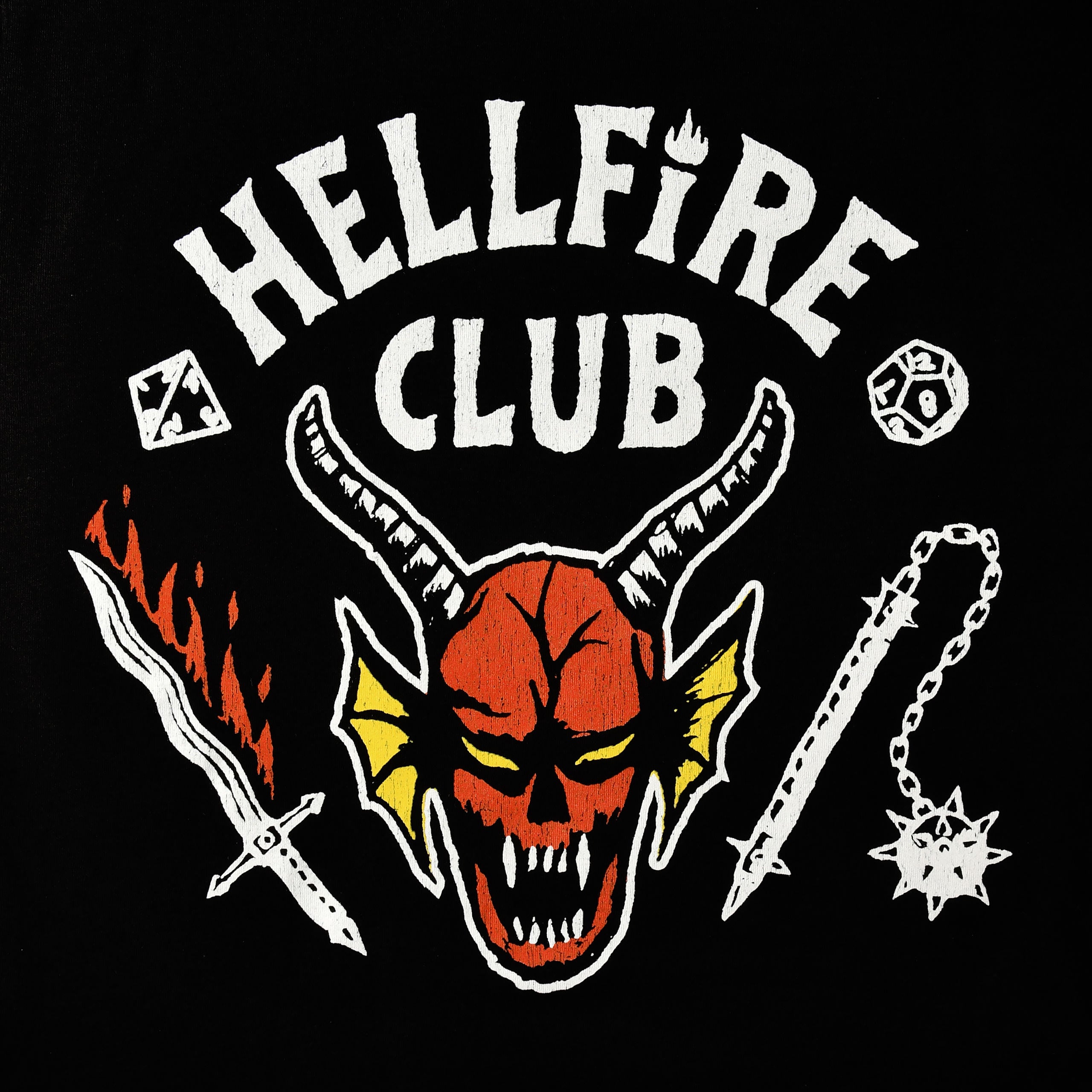 Image produit Stranger Things - T-shirt noir avec logo du Hellfire Club