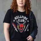 Image produit Stranger Things - T-shirt noir avec logo du Hellfire Club