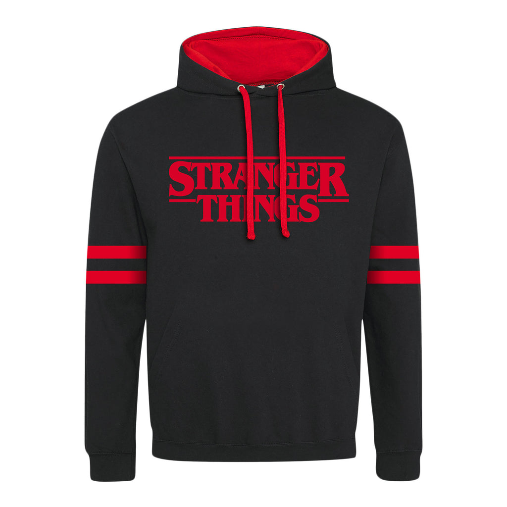 Image produit Stranger Things - Sweat à capuche noir avec logo