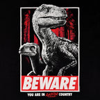 Image produit Jurassic Park - Attention Pays des Raptors T-Shirt noir