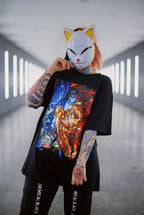 Image produit Demon Slayer - Rengoku vs. Akaza T-Shirt noir