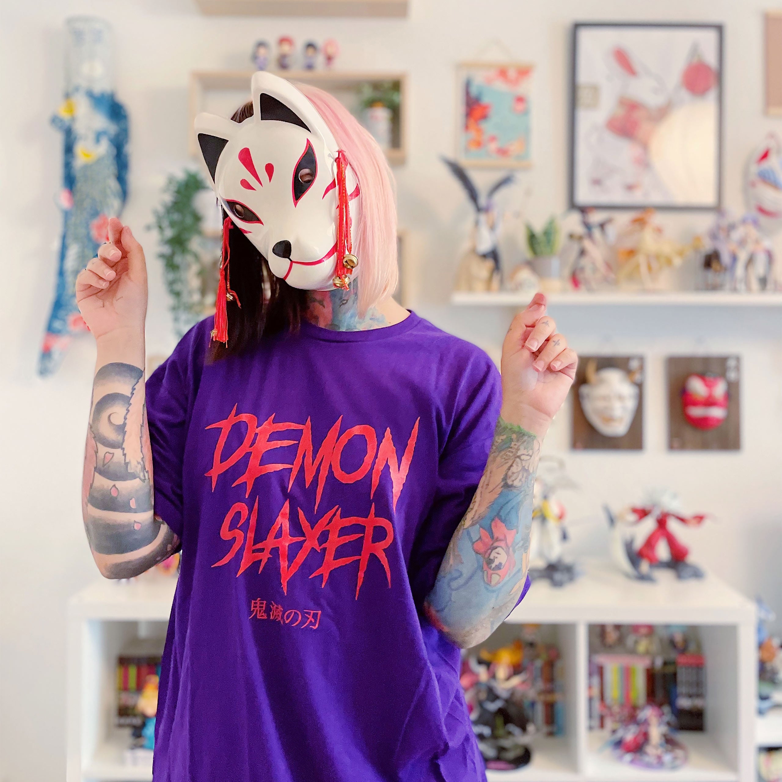 Image produit Demon Slayer - T-shirt Enmu violet