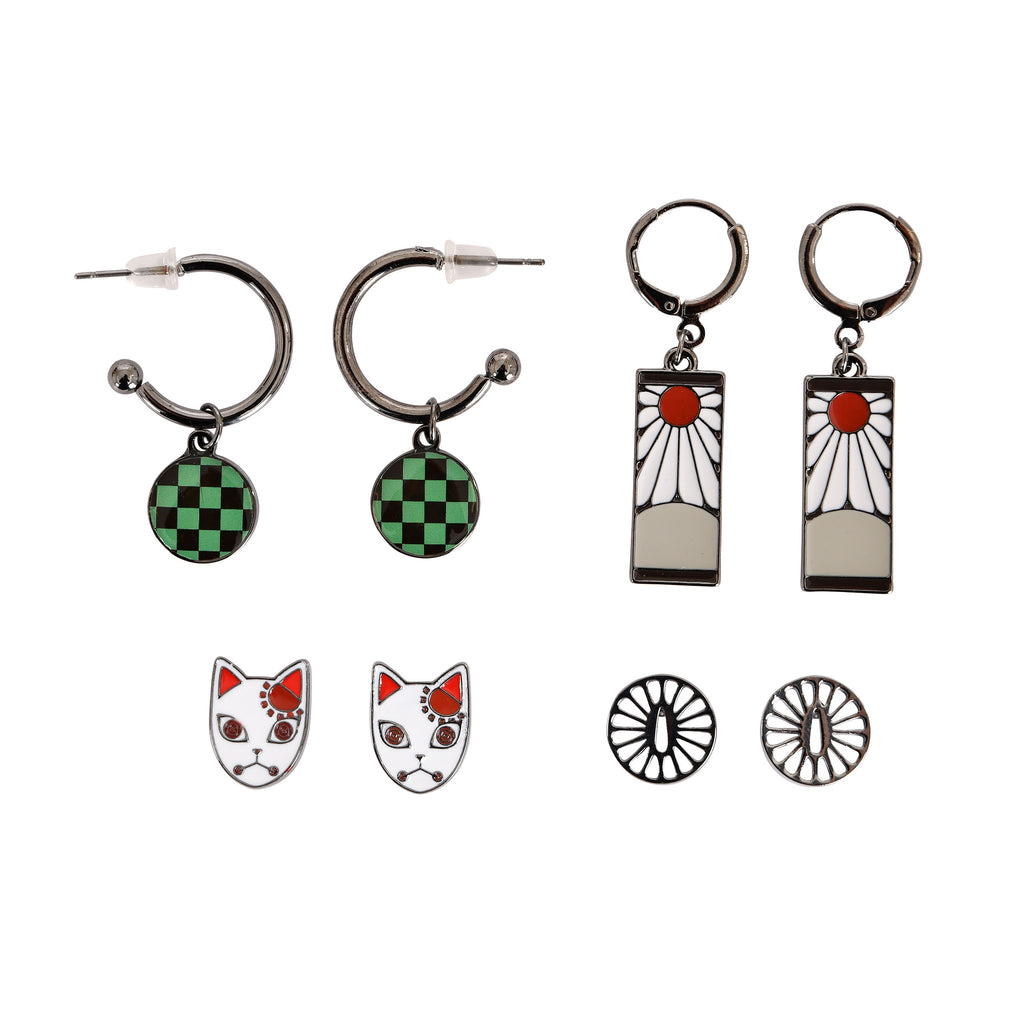 Image produit Demon Slayer - Boucles d'oreilles Symboles Ensemble de 4 pièces