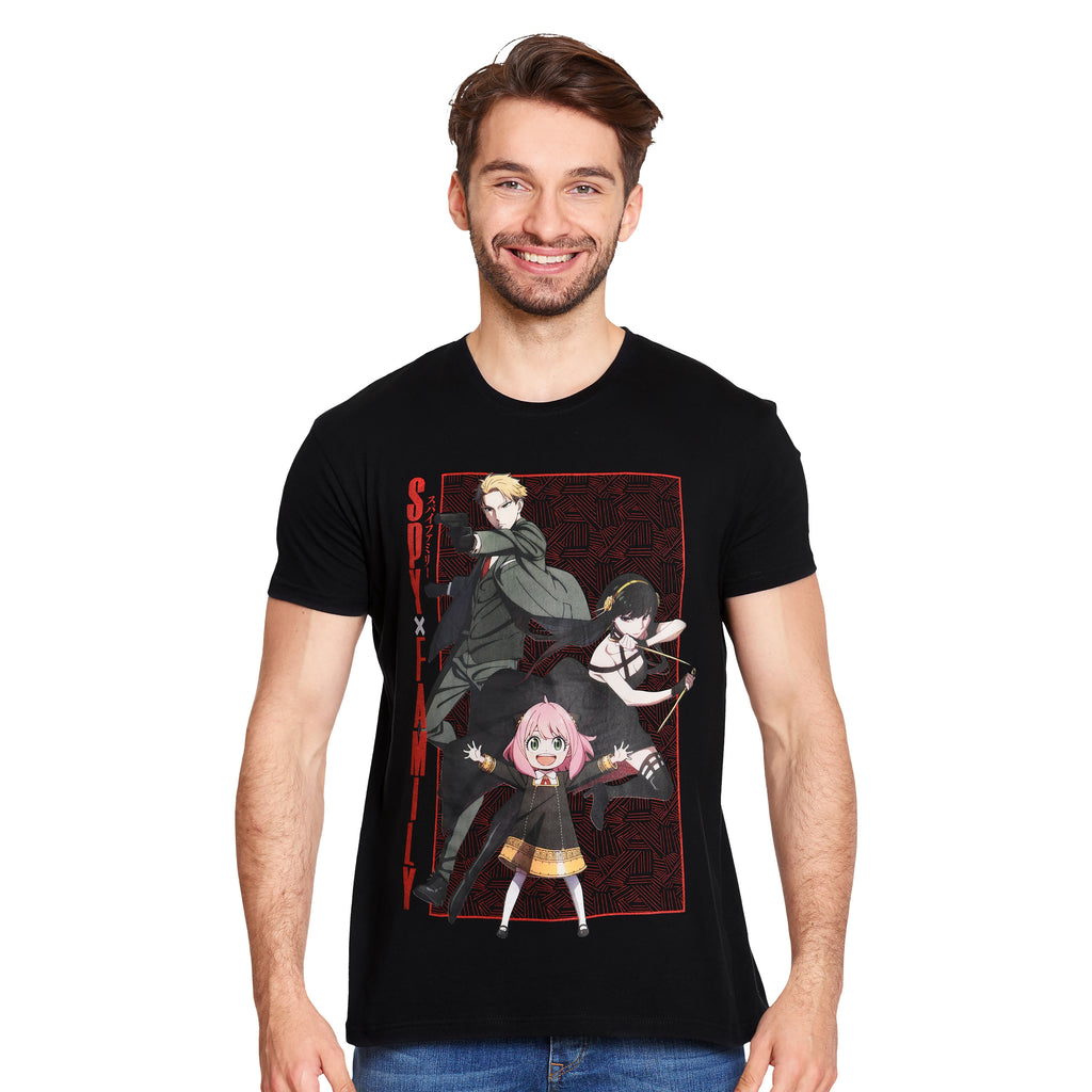 Image produit Spy x Family - T-shirt Poster de groupe noir
