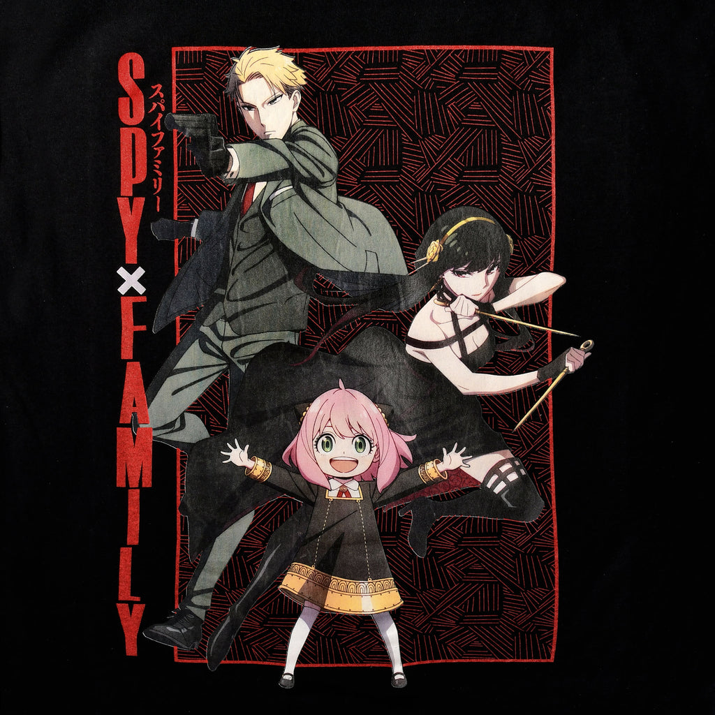 Image produit Spy x Family - T-shirt Poster de groupe noir