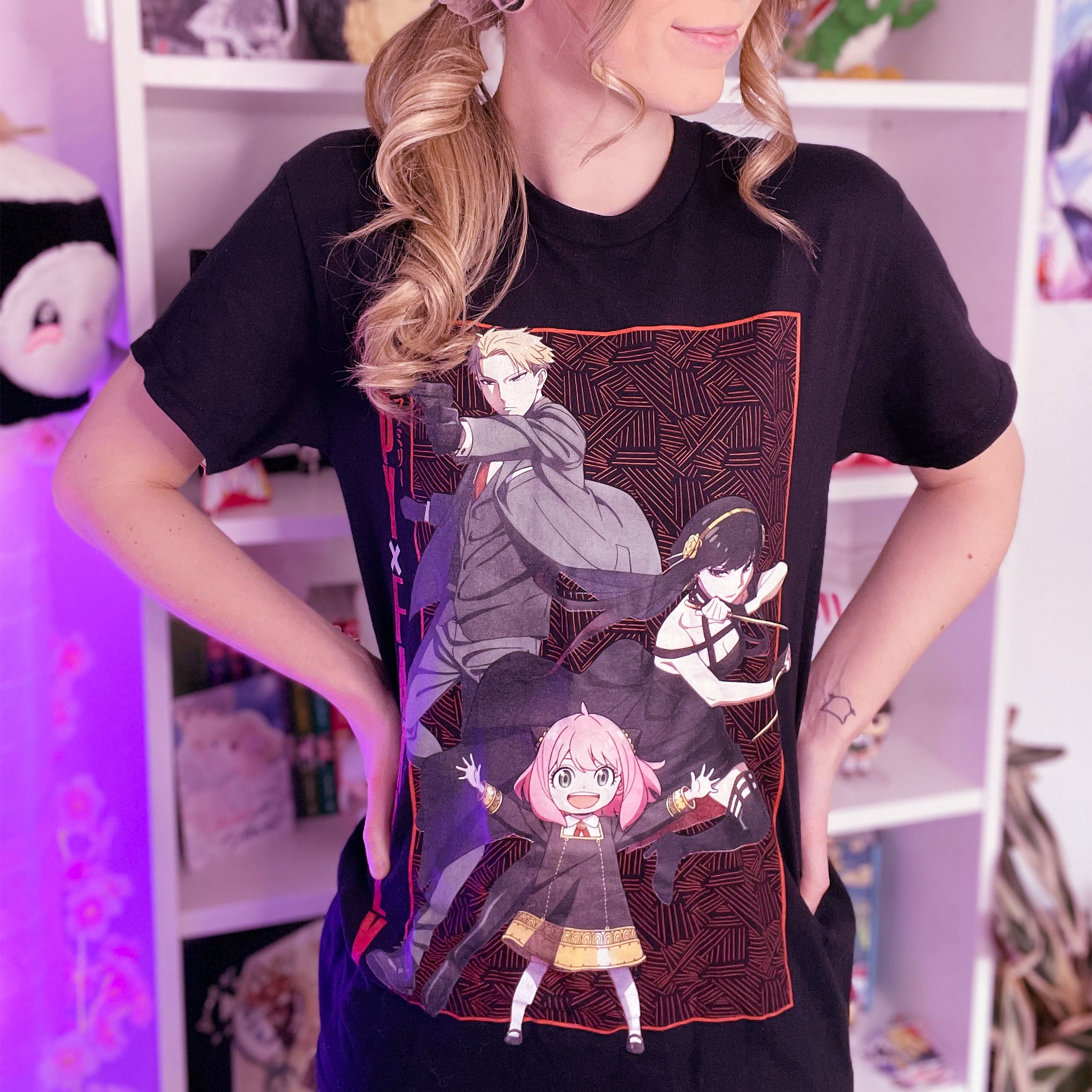 Image produit Spy x Family - T-shirt Poster de groupe noir
