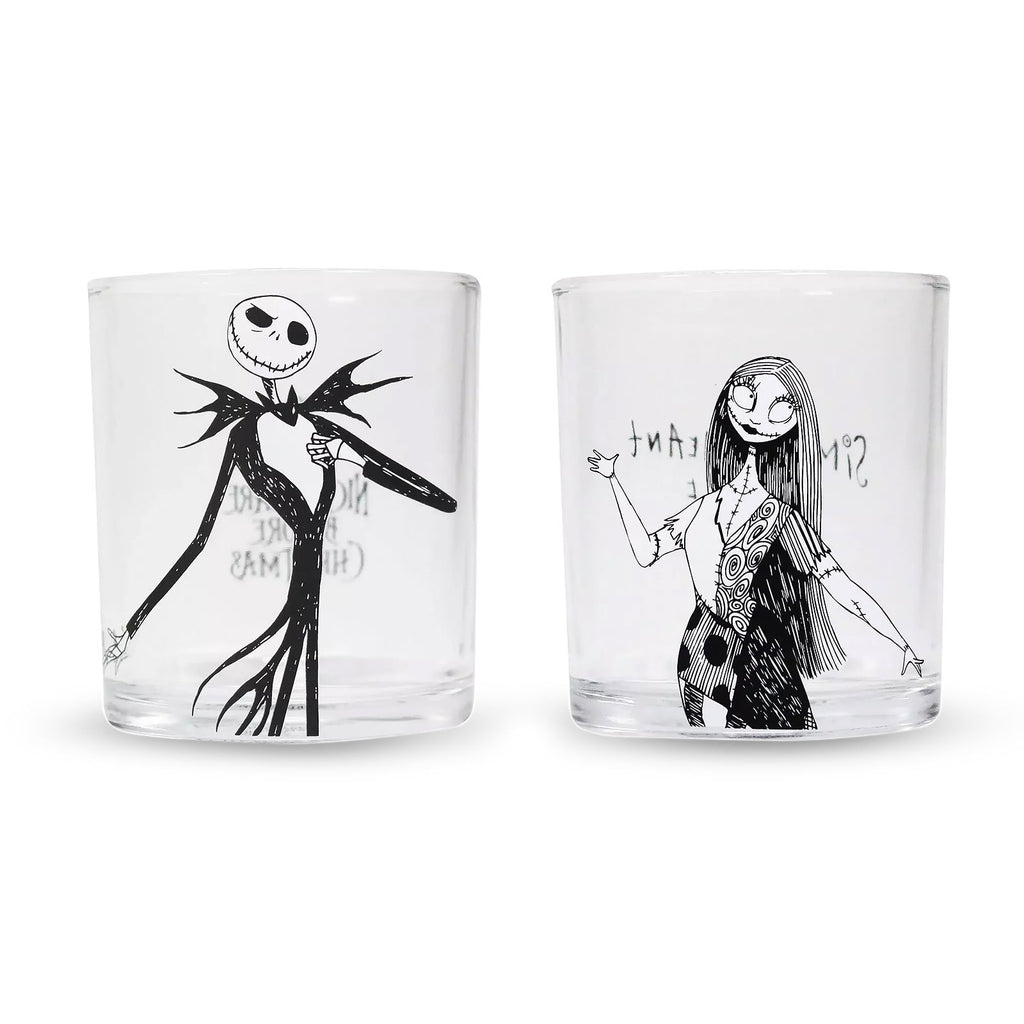 Image produit Nightmare Before Christmas - Ensemble de 2 verres Jack & Sally