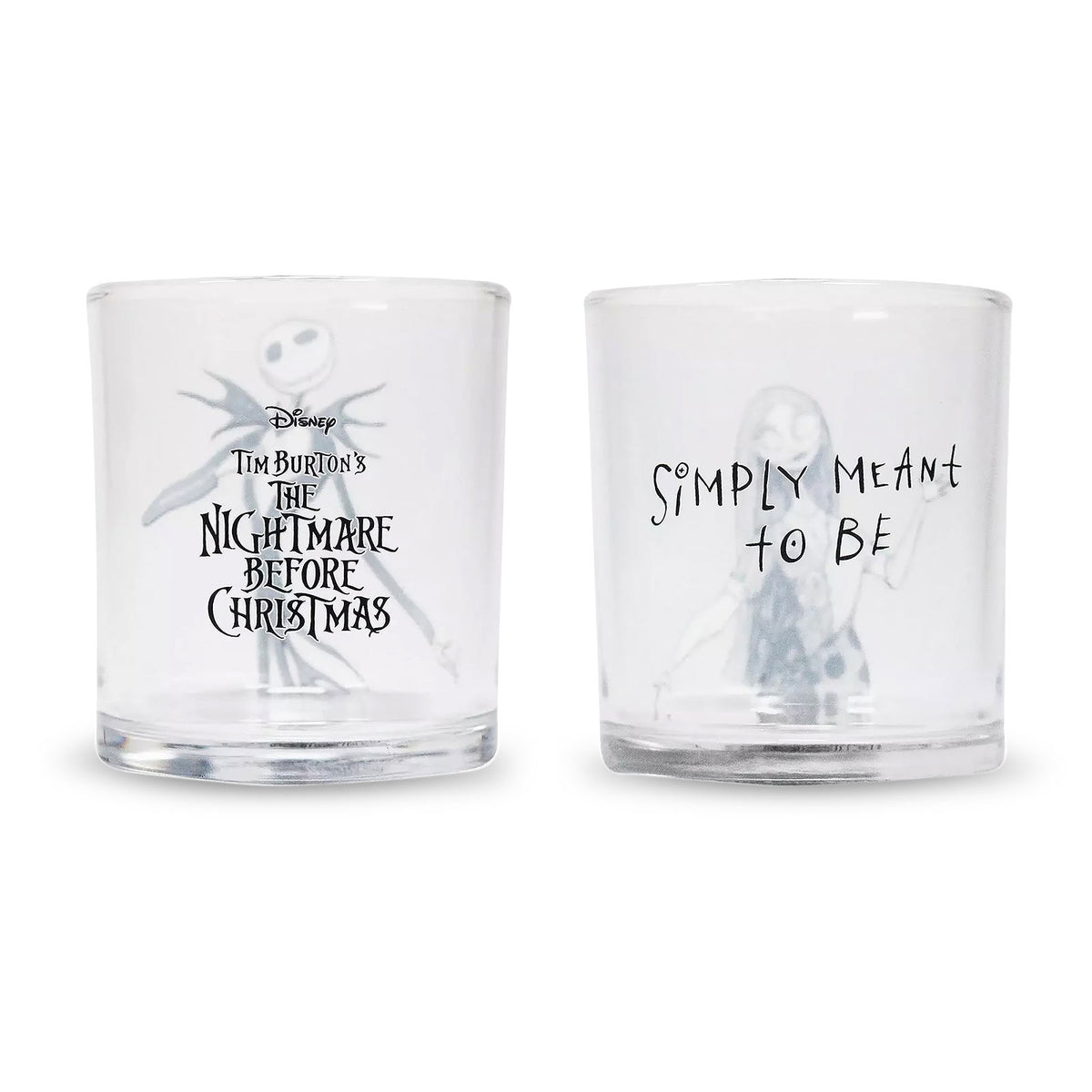 Image produit Nightmare Before Christmas - Ensemble de 2 verres Jack & Sally