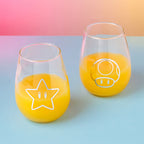Image produit Super Mario - Étoile & Super Champignon Verres Ensemble de 2
