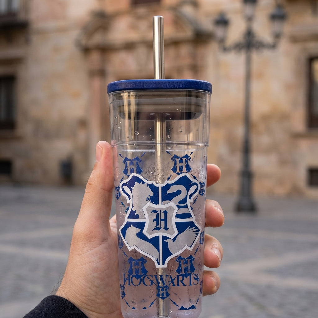 Image produit Harry Potter - Tasse avec paille et blason de Poudlard