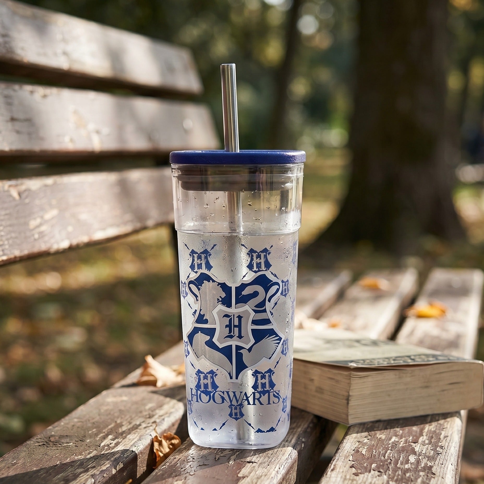 Image produit Harry Potter - Tasse avec paille et blason de Poudlard