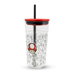 Image produit Super Mario - Tasse Super Champignon avec paille