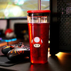 Image produit Super Mario - Tasse Super Champignon avec paille