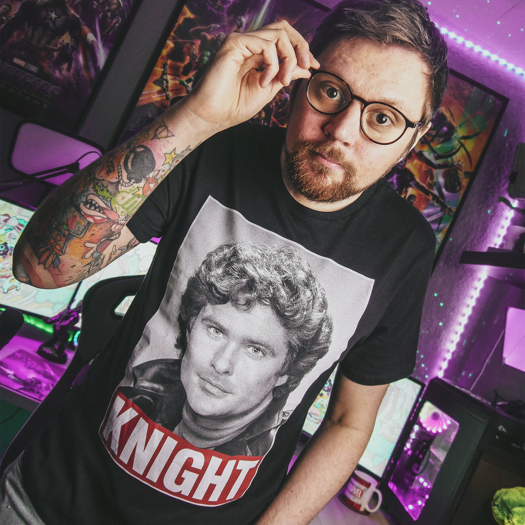 Image produit Knight Rider - T-shirt Michael Knight noir