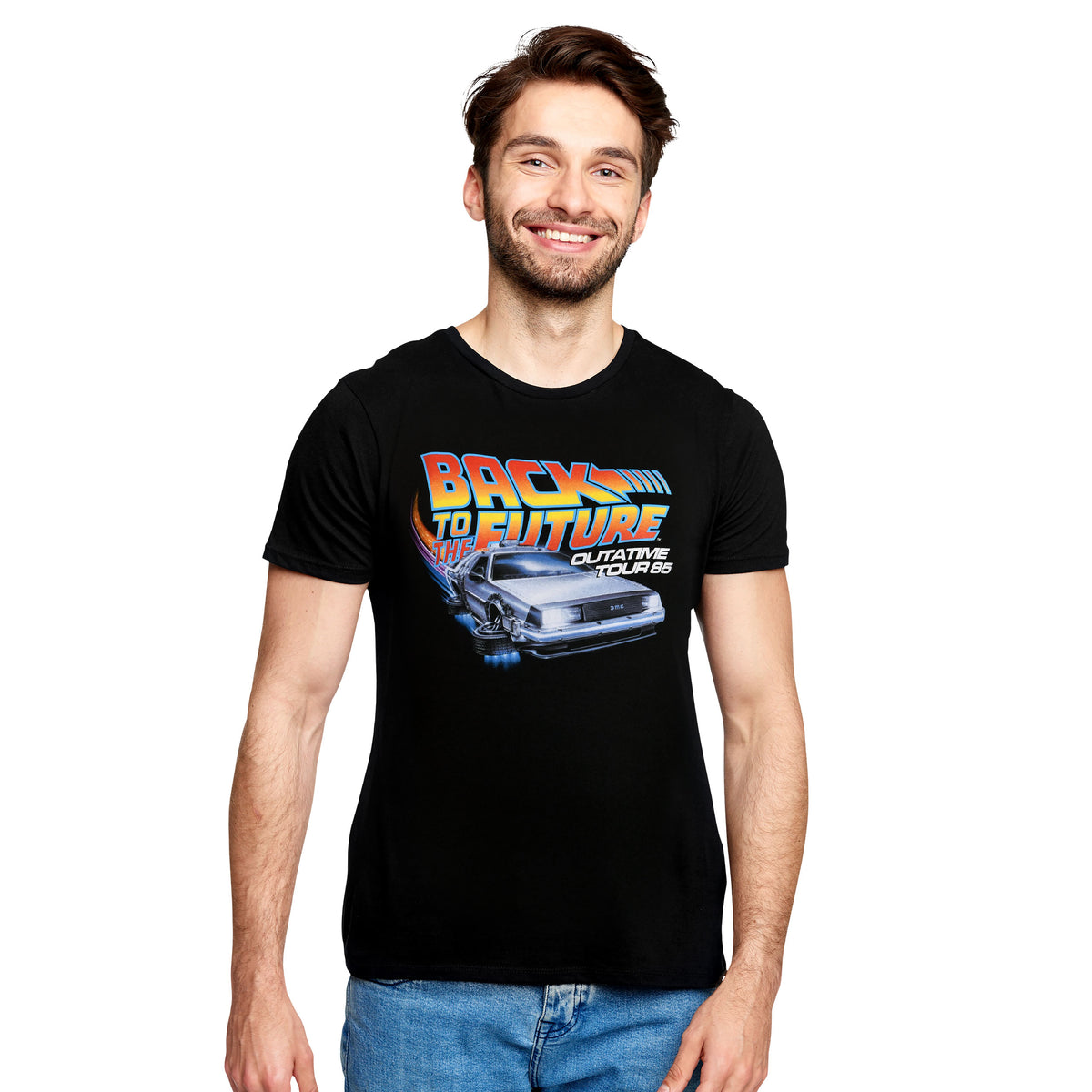 Image produit Retour vers le Futur - T-Shirt Outatime Tour noir