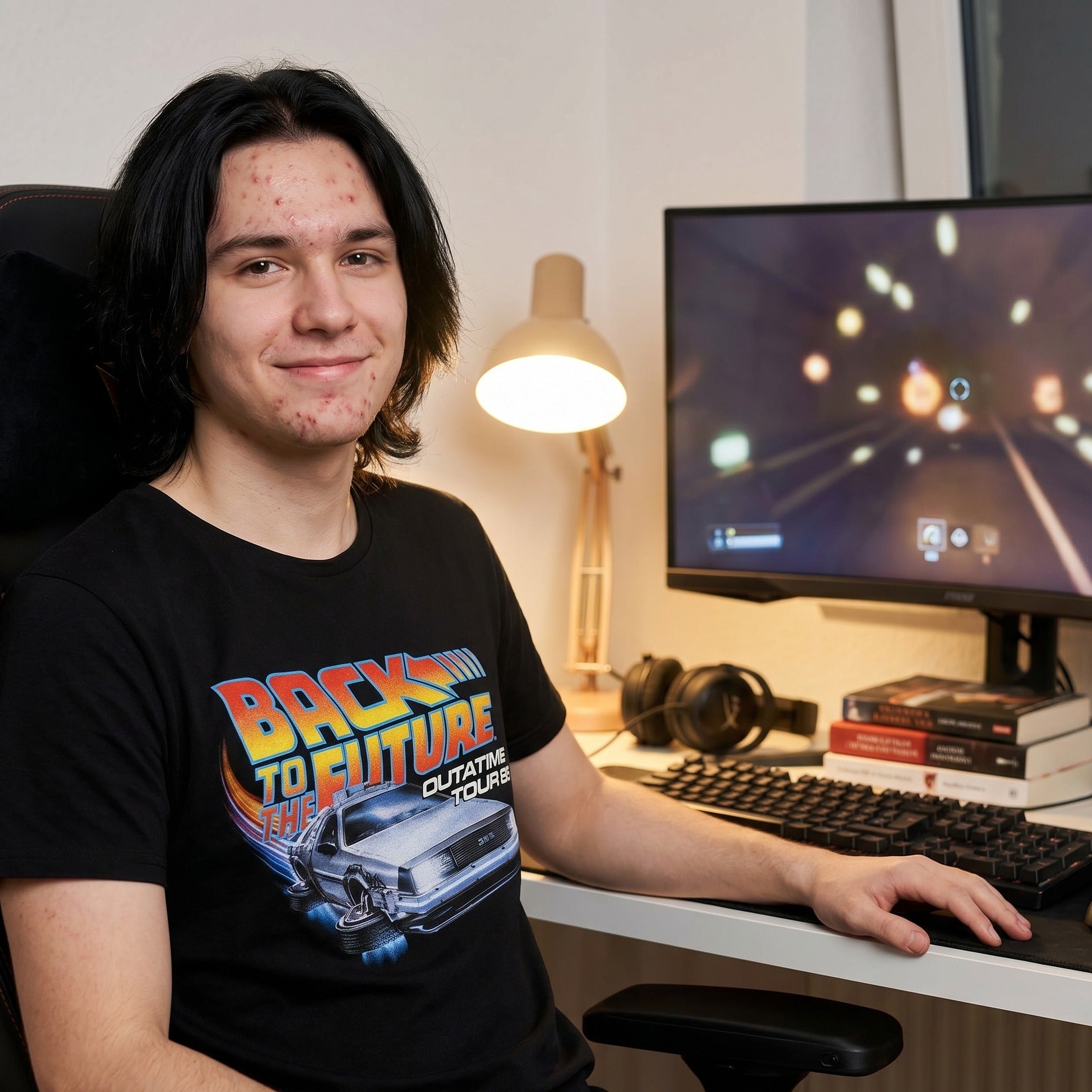 Image produit Retour vers le Futur - T-Shirt Outatime Tour noir
