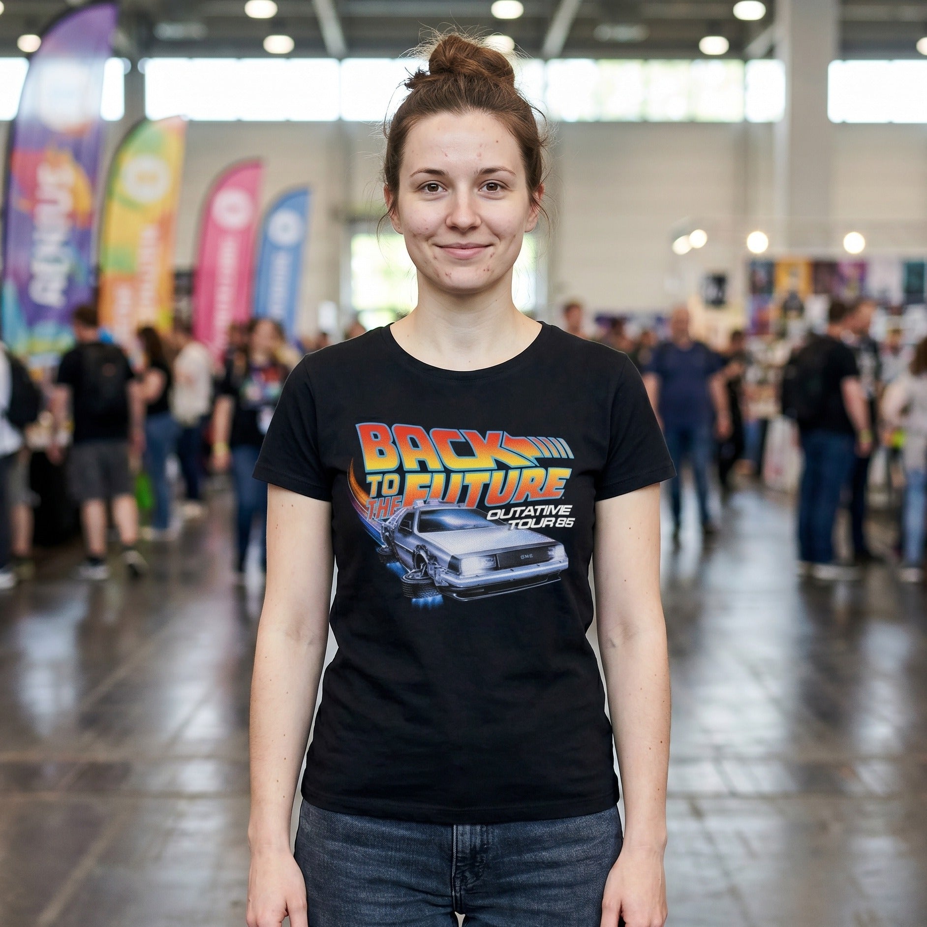 Image produit Retour vers le Futur - T-Shirt Outatime Tour noir