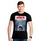 Image produit Le Requin Blanc - T-shirt Poster Jaws Noir