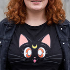 Image produit Sailor Moon - Luna T-Shirt Femme Noir