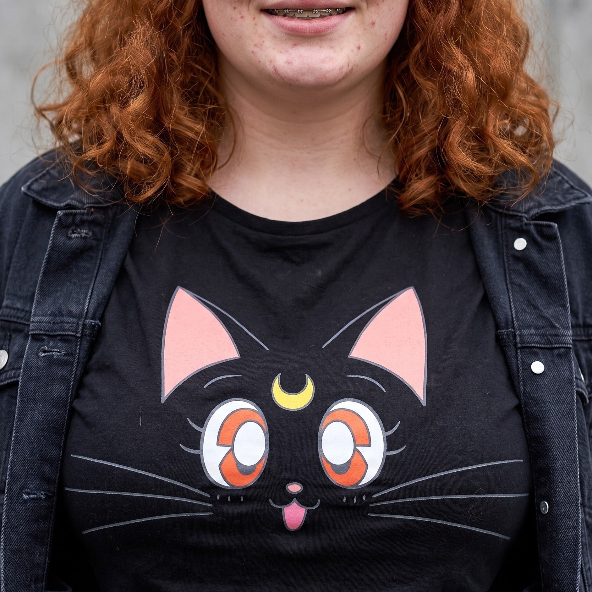 Image produit Sailor Moon - Luna T-Shirt Femme Noir