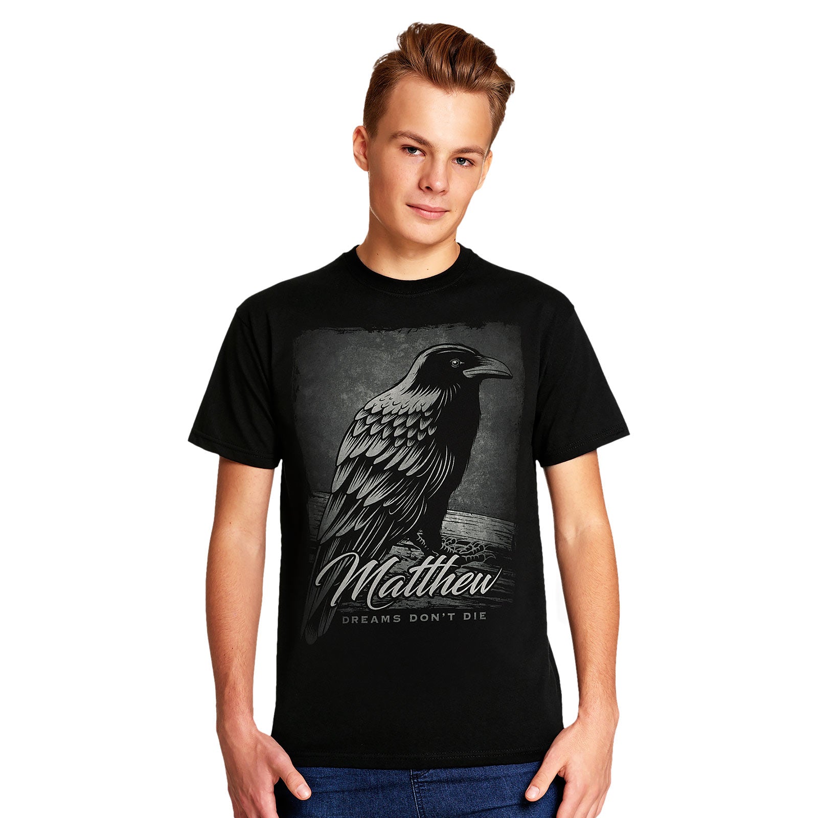 Image produit T-Shirt Dreams Don't Die pour les fans de Sandman noir