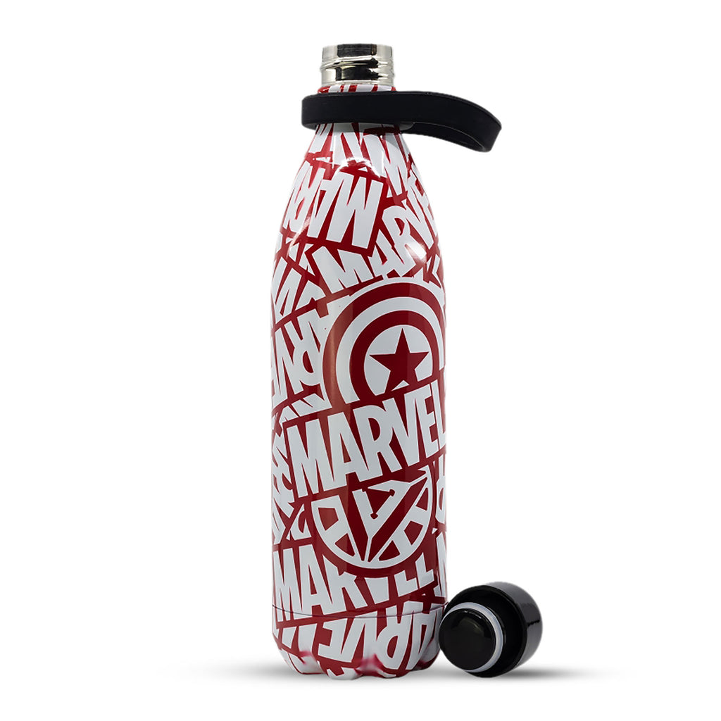Image produit Marvel - Bouteille d'eau Logo et Icônes