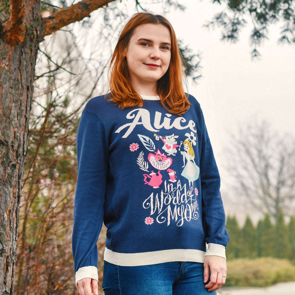 Image produit Alice au Pays des Merveilles - Dans un Monde à Moi Pull Tricoté